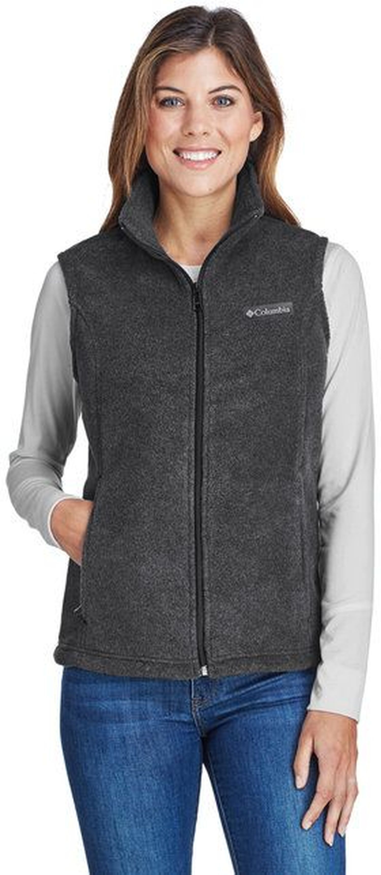 Columbia Ladies 100% Polyester Benton Springs Vest With Zippered Pockets